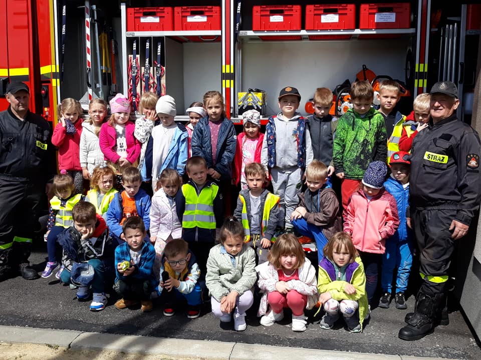 Wizyta przedszkolaków w Ochotniczej Straży Pożarnej